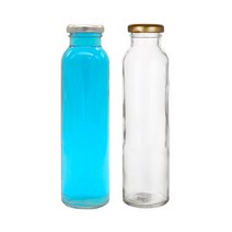 [유리병] 금속캡 날씬쥬스300 1개 300ml, 핑크마개