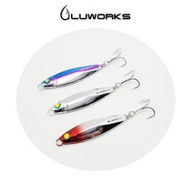 루웍스 정어리 메탈 지그 크롬 삼치메탈 부시리 농어 바다루어낚시 루어 80g 100g, #2.올크롬