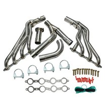 CHEVY/GMC GMT800 SILVERADO/SIERRA 1500 99-06 용 스테인레스 스틸 배기 매니 폴드 헤더 + Y-PIPE, 01 Silver
