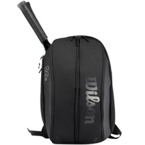 Wilson 대용량 다기능 테니스라켓백팩 페더러 DNA 스쿼시 배드민턴 피트니스백, 블랙/백팩B