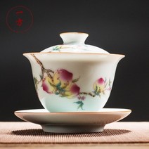 전통찻잔 중국찻잔 다관 부부찻잔 손으로 그린 ​​​​산 카이 가이완 어 수제 쿵푸 차 세트 컵 세트 세라믹 차 그릇 접시 도자기 tureen, b
