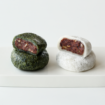 건영 왕 찹쌀떡 모찌떡 120g x 50개입 (아침대용 개별포장떡) 당일생산 당일발송, 흰찹쌀떡30개+밥알왕찹쌀떡20개