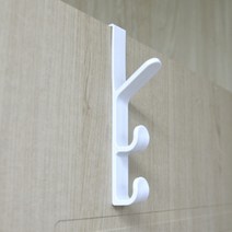 문짝 문틀옷걸이 문고리행거 문에거는 방문옷걸이 일자형 도어 문걸이행거 3단 5단, 5단-화이트, 1개
