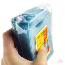 ID카드 케이스세로 50개 신분증케이스 단체명찰 투명비닐명찰