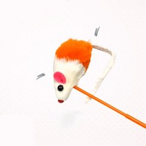 쌕쌕 소리나는 쥐돌이 고양이 낚시대 고양이장난감, 1개