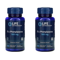 1+1 라이프익스텐션 페닐알라닌 phenylalanine 500mg 100정, 1개