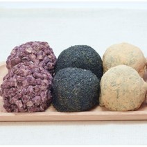 제주 수가성 오메기떡 3종 통팥 + 흑임자 + 콩고물, 통팥 + 흑임자 + 콩고물 50알 선물포장