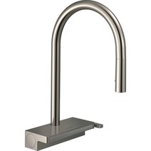 Hansgrohe 한스그로헤 아쿠노 aquno 셀렉트 M81 키친탭 소쿠리 포함 360° 회전 스테인레스 스틸 독일제