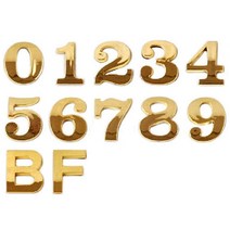 아트사인 4821 입체문자(금색) 30mm 종류선택 / 입체글씨 입체숫자 금색숫자, 금색 0
