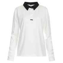 케인 국산 골프웨어 카라넥 긴팔 티셔츠 NE-WSH-W515-화이트