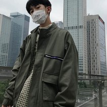 가바바 남성 야상 스트릿패션 뒷면 포인트 자켓 G15562