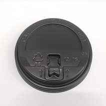 종이컵뚜껑 12온스 16온스 20온스 22온스 블랙개폐형, 2개, 100개입