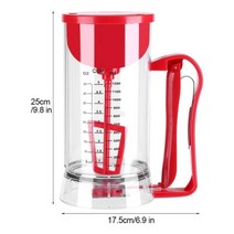 츄러스 메이커 츄러스 메이커 900ml 조정 가능한 베이킹 도구 반죽 디스펜서 미트볼 몰드 팬케이크 쿠키 케이크 머핀 반죽 밀가루 페이스트 베이킹 도구, 전기 같은