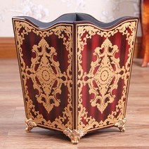 유럽풍 고급 레트로 사각 인테리어 휴지통, 개, U