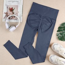 스크런치 곱창밴드ATHVOTAR Booty Leggings 원활한 여성을 밀어 높은 허리 운동 바지 슬림 체육관 스포츠