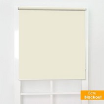 우드블라인드 창문햇빛가리개 SCHRLING100 암막 장력 롤러 블라인드 마운트 내부에 드릴 설치 없음 윈도우 룸용 셔터, Ecru+W80xH180cm