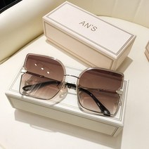 패션선글라스 인싸 선글라스 여자선글라스대형 고양이 눈 그라디언트 선글라스 여성용 브라운 핑크 무테