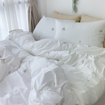 고밀도원단 호텔식침구 나뭇잎 자수이불 퀸이불 차렵이불 백화점이불