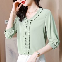 HQINT 여성 봄 셔츠 블라우스 여성셔츠 빅사이즈셔츠 여자 오피스룩 남방 긴팔셔츠 ZA-203174