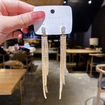 미세먼지측정기 이산화탄소 일산화탄소 공기질 지르콘 쉘 나비 술 귀걸이 여성 패션 기질 긴 스터드 웨딩, 38 ED182-1