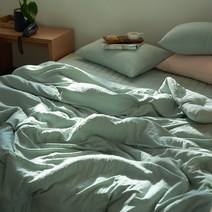 [루이스텔라] 커스터드 마이크로워싱 알러지케어 국내생산 차렵이불 단품