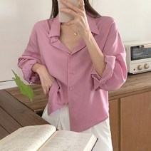 대박난박양 크롭 셔츠 블라우스