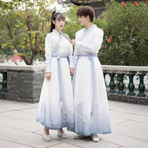 커플 도포 남성 여성 두루마기 중국 무사복, 2. 남여공용 M, 1개