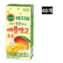 베지밀 과일이 꼭꼭 씹히는 애플망고 두유 190ml 48팩, 상세페이지 참조, 상세페이지 참조, 상세페이지 참조