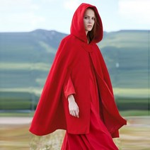 케이프코트 망토코트 판초 패션 여성 후드 배트윙 교차 판초 겨울 따뜻한 코트 망토 케이프 루즈핏 스트리