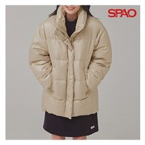 스파오 여성 글로시 파카