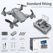 미니 드론 4K 카메라 HD 접이식 쿼드콥터 원키 리턴 FPV 팔로우 미 RC 헬리콥터 소년 장난감, 중국, No camera 1B Box