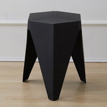 던홈 육각형 파스텔 체어, 블랙