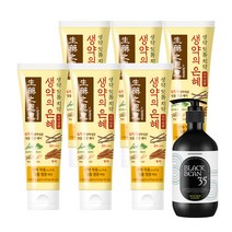 시스테마 생약의 은혜 오리지날 치약 90g x 6개 + 앤써웨이 블랙빈35 트리트먼트 500ml 용기 x 1개