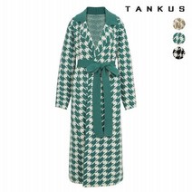 탱커스 여성 오픈카라 비스코스 롱 가디건