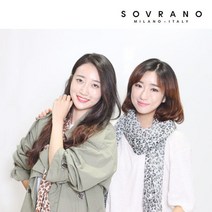 [소브라노] 1+1 하트 레오파드 스카프