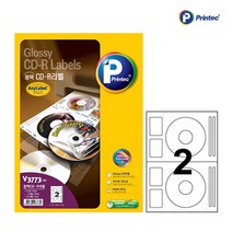 올드림 프린텍 애니 CDR 음악 자료 데이터 관리용 라벨 잉크젯용 V3773 10매, 단품