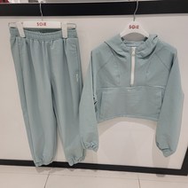 ( 청주NC소이 )크롭 나일론 후드점퍼