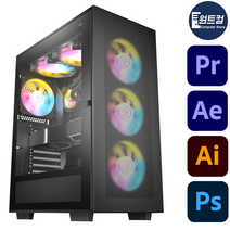 4K 영상편집 컴퓨터 유튜브 동영상 에펙 프리미어 프로 PC, 윈도우11 홈 DSP 정품, SSD 1TB변경, 영상편집용01