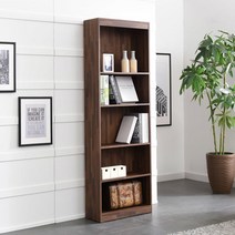 회사 사무실용 가구 5단 가성비 서류 책장600(6컬러) 디자이너 심플 시스템, 화이트