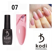 KODI12ml 내추럴베이스 젤 2 in 1 글리터 카모플라주 베이스 네일 폴리쉬 UV 플라스틱 병 탑 코트 젤락, YDB color base 7