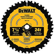 DEWALT Circular Saw Blade 7 1/4 Inch 24 Tooth Wood Cutting (DWA171424B10) 10 Count (Pack of 1), Old Model