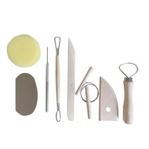 폴리머 클레이 DIY 도구 도자기 조각 키트 스무딩 왁스 세라믹 플라스틱 셰이퍼 모델링 금형, 11 8pcs set