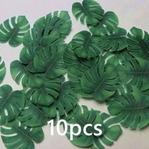 식용 메이플 리프 웨이퍼 라이스 페이퍼 케이크 컵케익 토퍼 몬스테라 딜리셔스 글루틱 생일 웨딩 도구 장식, 10pcs