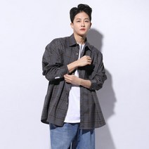 뉴메이드 봄옷 커피 체크 셔츠