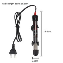 히터봉 온도 히터 로드 수중 수족관 액세서리 EU 220v-240v 25W 어항 물 가열 조절기, [01] Black