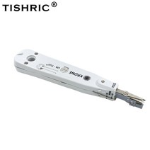 TISHRIC 원래 10 PCS 회색 KRONE 전문 텔레콤 전화 와이어 케이블 LSA 플러스 RJ11 RJ45 광학 펀치 네트워크 도구 키트