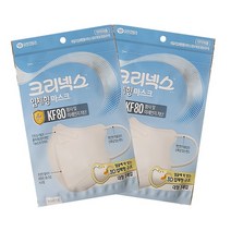 정성 유한킴벌리 크리넥스 데일리 입체형 황사마스크 KF80(대형 1매입), 1매입