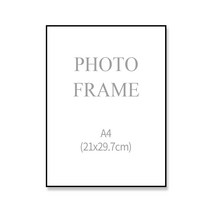 레디박스 고급 슬림 알루미늄 벽걸이 액자 프레임, 블랙