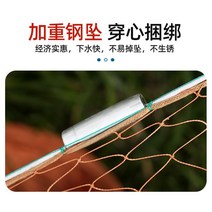 바다투망 비시납투망 경심투망 합사투망 만능투망 숭어 전어 투망, 두 손가락 단사-높이 3.5m8근-스틸던트