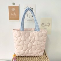 라이톰 플라워누빔 미니 에코백 손가방 키링 세트